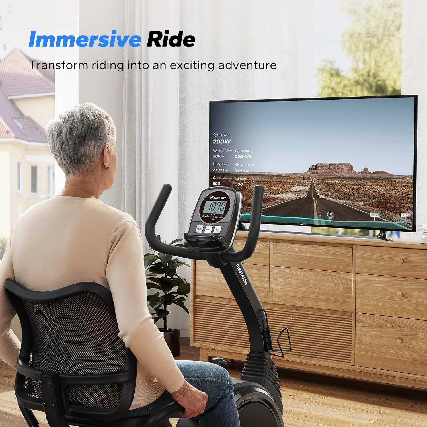1761517834_MERACH-Recumbent-Exercise-Bikes-for-home-Light-Commercial-High-end-Recumbent-Bike-for-Seniors-Adults-Magnetic-Recumbent-Exercise-Bike-with-Smart-Bluetooth-and-Exclusive-App-LCD-Heart-Rate-Handle.jpg MERACH Recumbent Exercise Bikes for home, Light Commercial High-end Recumbent Bike for Seniors Adults, Magnetic Recumbent Exercise Bike with Smart Bluetooth and Exclusive App, LCD, Heart Rate Handle - Image 7
