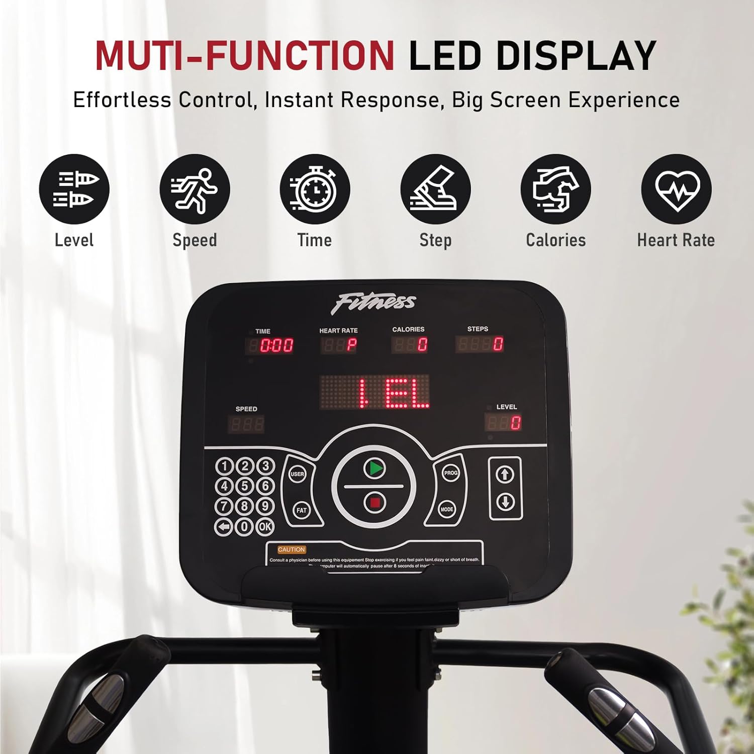 1761518533_Stair-Stepper-Machine-with-LED-Screen-Commercial-Grade-Stair-Climber-Continuous-Climbing-Exercise-Machine-for-Cardio-15-Speed-Levels-Stair-Master-15-164-StepsMin.jpg Stair Stepper Machine with LED Screen, Commercial Grade Stair Climber, Continuous Climbing Exercise Machine for Cardio, 15 Speed Levels Stair Master, 15-164 Steps/Min - Image 5