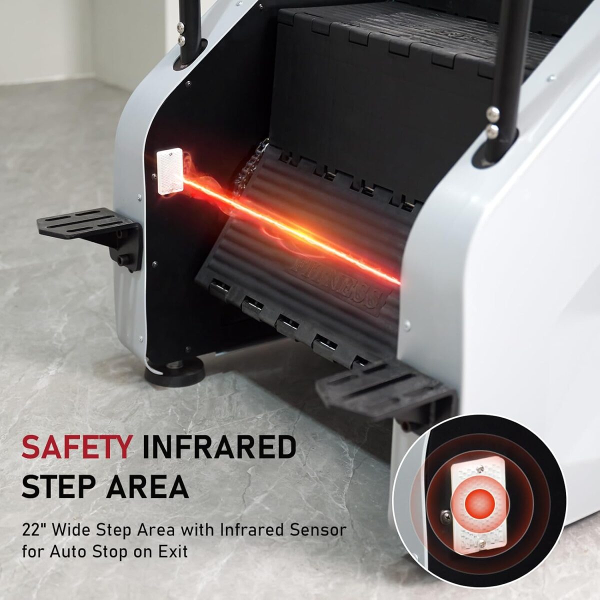 Stair Stepper Machine with LED Screen, Commercial Grade Stair Climber, Continuous Climbing Exercise Machine for Cardio, 15 Speed Levels Stair Master, 15-164 Steps/Min - Image 7