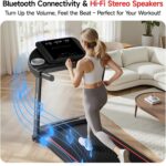RHYTHM FUN 8.0 MPH Treadmills for Home, Running Walking Pad Treadmill with Incline up to 8%, Foldable Treadmill with Handle Bar, Low Noise Walking Pad for 300 lbs - Image 4