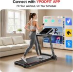 RHYTHM FUN 8.0 MPH Treadmills for Home, Running Walking Pad Treadmill with Incline up to 8%, Foldable Treadmill with Handle Bar, Low Noise Walking Pad for 300 lbs - Image 7