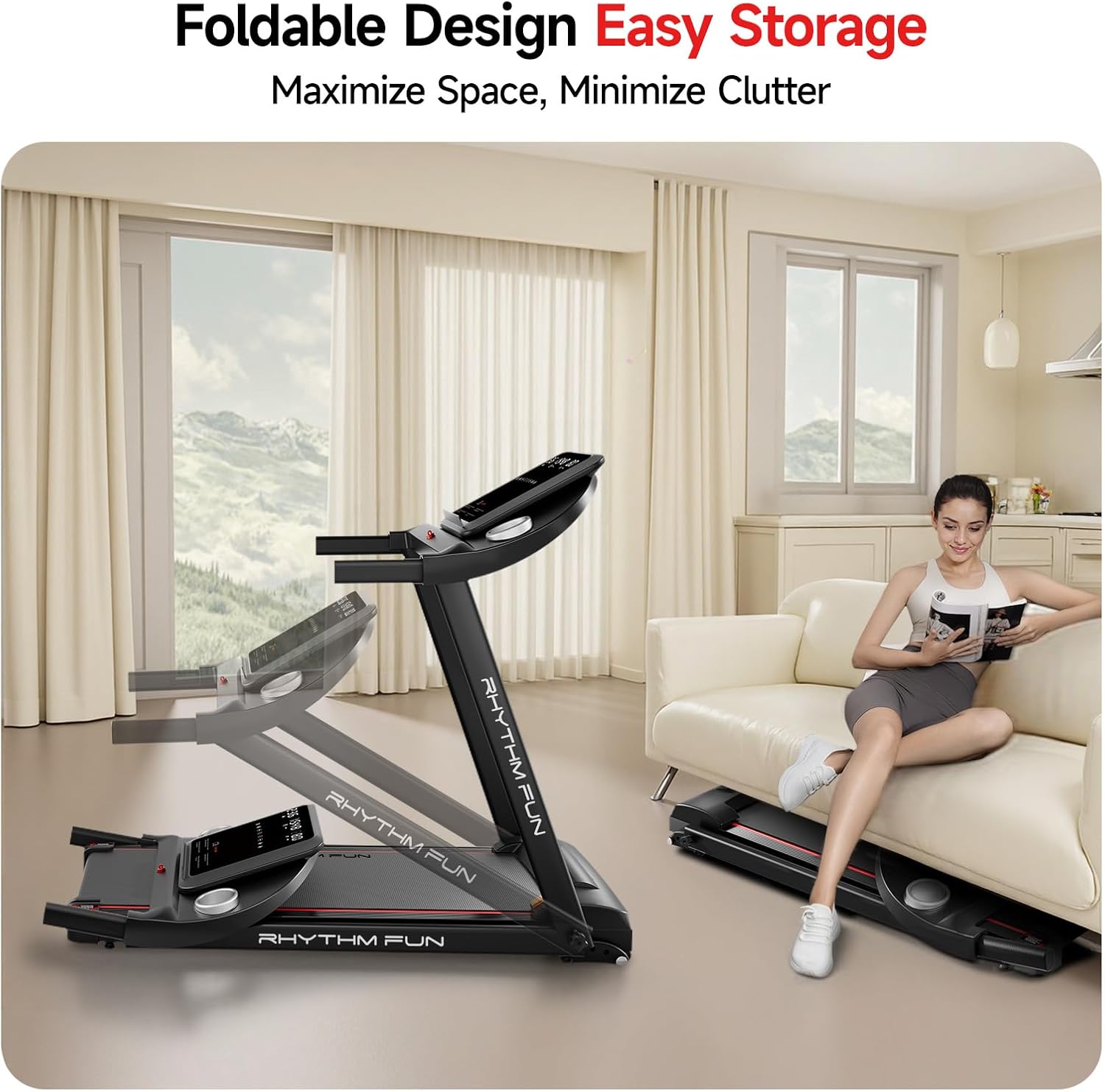 1761518943_RHYTHM-FUN-8.0-MPH-Treadmills-for-Home-Running-Walking-Pad-Treadmill-with-Incline-up-to-8-Foldable-Treadmill-with-Handle-Bar-Low-Noise-Walking-Pad-for-300-lbs.jpg RHYTHM FUN 8.0 MPH Treadmills for Home, Running Walking Pad Treadmill with Incline up to 8%, Foldable Treadmill with Handle Bar, Low Noise Walking Pad for 300 lbs - Image 10