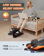 Under Desk Elliptical Machine, Electric Ellipse Leg Exerciser as Seen on TV for Senior, Quiet Portable Seated Pedal Exerciser Machine with Remote Control, 12 Adjustable Speeds for Home Office - Image 5