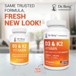 Dr. Berg Maximum Strength 7-in-1 Vitamin D3 K2 10,000 IU | Naturally Derived D3 | 4X Lab-Tested & Verified | High Absorption Formula | K2 D3 Vitamin Supplement - 120 Capsules - Image 3