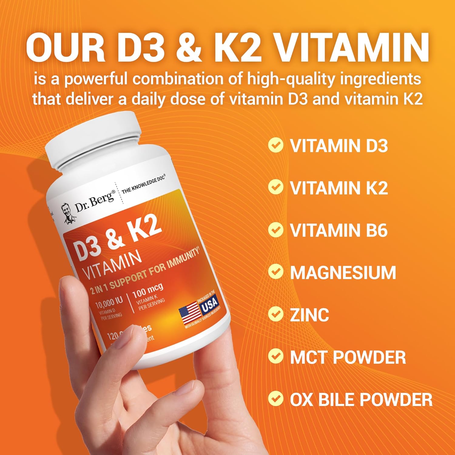 1761520255_Dr.-Berg-Maximum-Strength-7-in-1-Vitamin-D3-K2-10000-IU-Naturally-Derived-D3-4X-Lab-Tested-Verified-High-Absorption-Formula-K2-D3-Vitamin-Supplement-120-Capsules.jpg Dr. Berg Maximum Strength 7-in-1 Vitamin D3 K2 10,000 IU | Naturally Derived D3 | 4X Lab-Tested & Verified | High Absorption Formula | K2 D3 Vitamin Supplement - 120 Capsules - Image 9