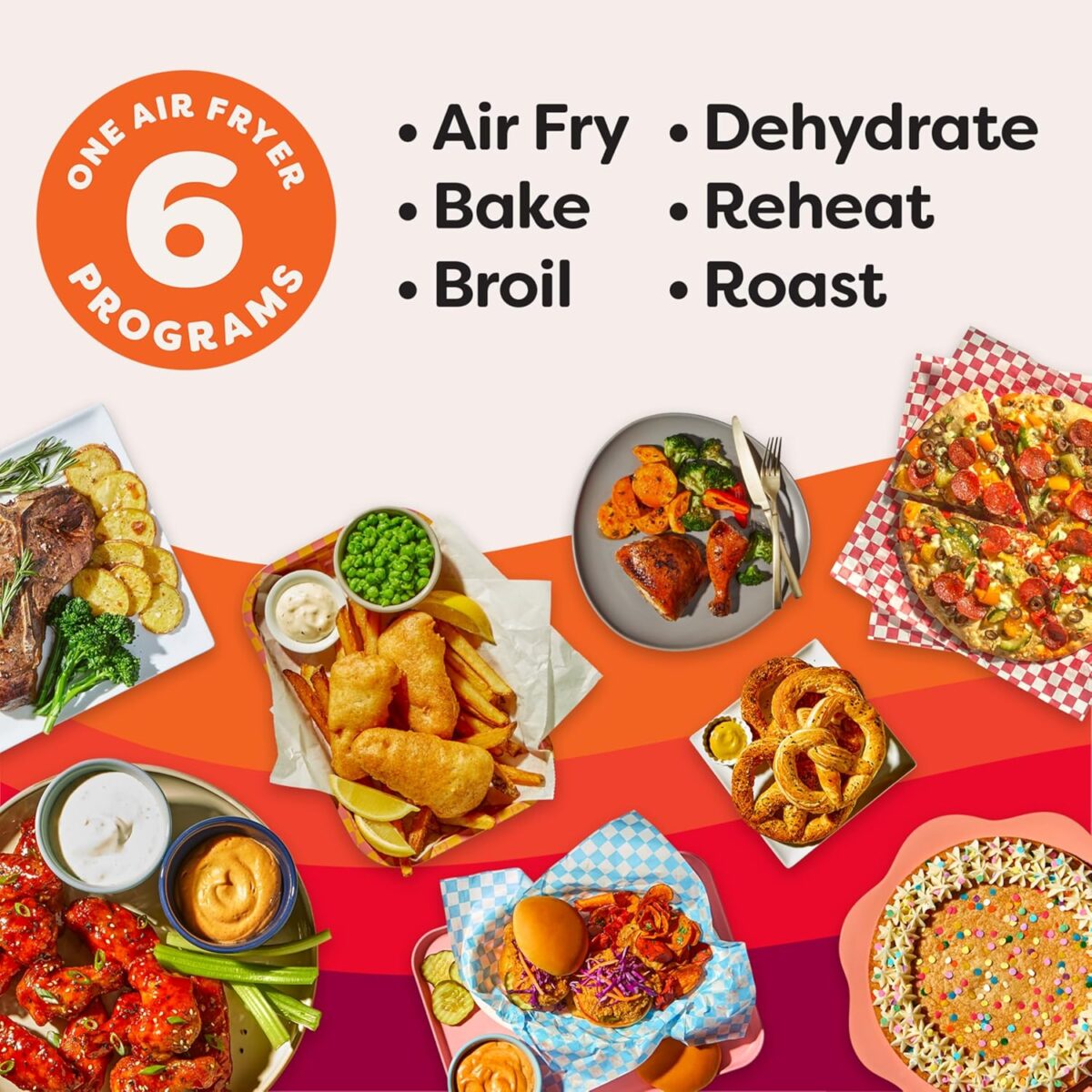 Instant Pot Vortex Plus 6QT XL Air Fryer, 6-in-1, Broils, Dehydrates, Crisps, Roasts, Reheats, Bakes for Quick Easy Meals, 100+ In-App Recipes, Dishwasher-Safe, from the Makers of Instant Pot, Black - Image 3