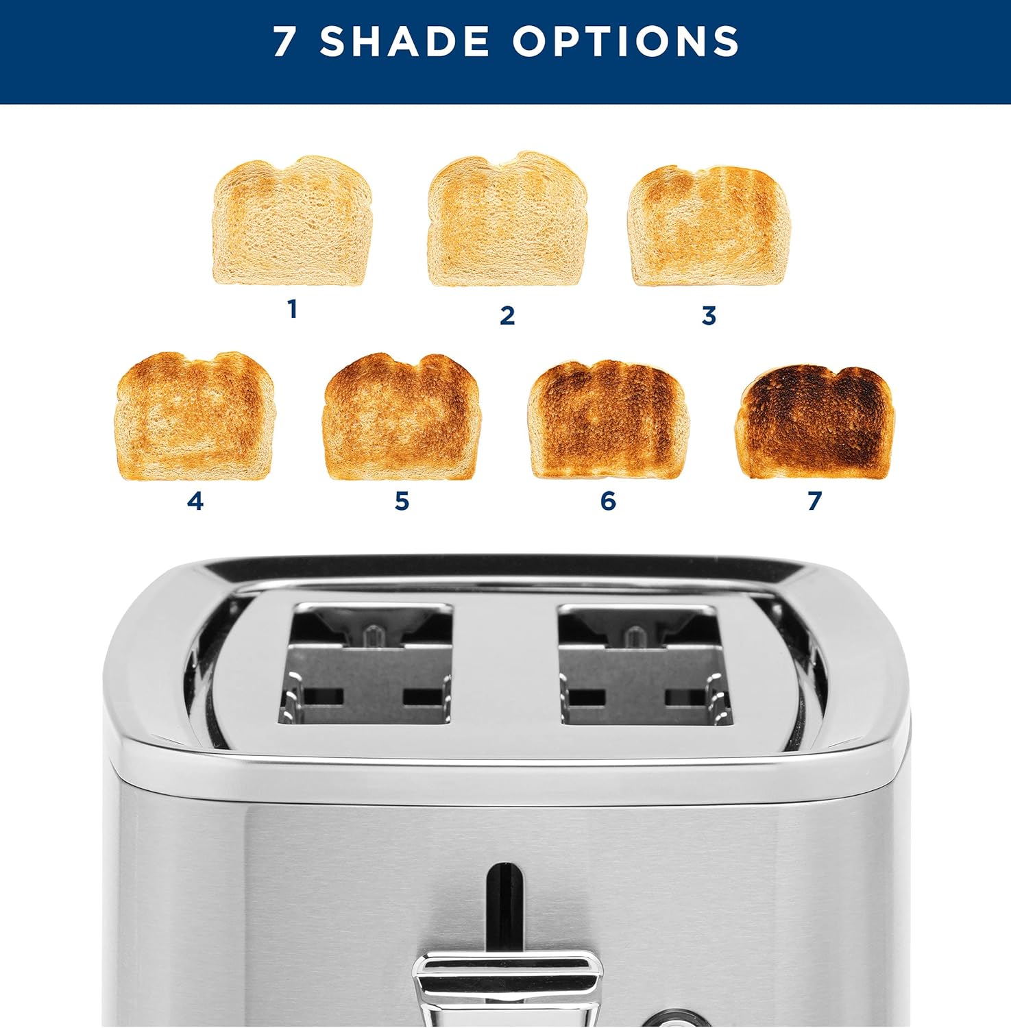 1761531177_GE-2-Slice-Stainless-Steel-Toaster-Extra-Wide-Slots-for-Toasting-Bagels-Breads-Waffles-More-7-Adjustable-Shade-Settings-Removable-Crumb-Tray-Countertop-Kitchen-Essentials-850-Watts.jpg GE 2 Slice Stainless Steel Toaster, Extra Wide Slots for Toasting Bagels, Breads, Waffles & More, 7 Adjustable Shade Settings, Removable Crumb Tray, Countertop Kitchen Essentials, 850 Watts - Image 6