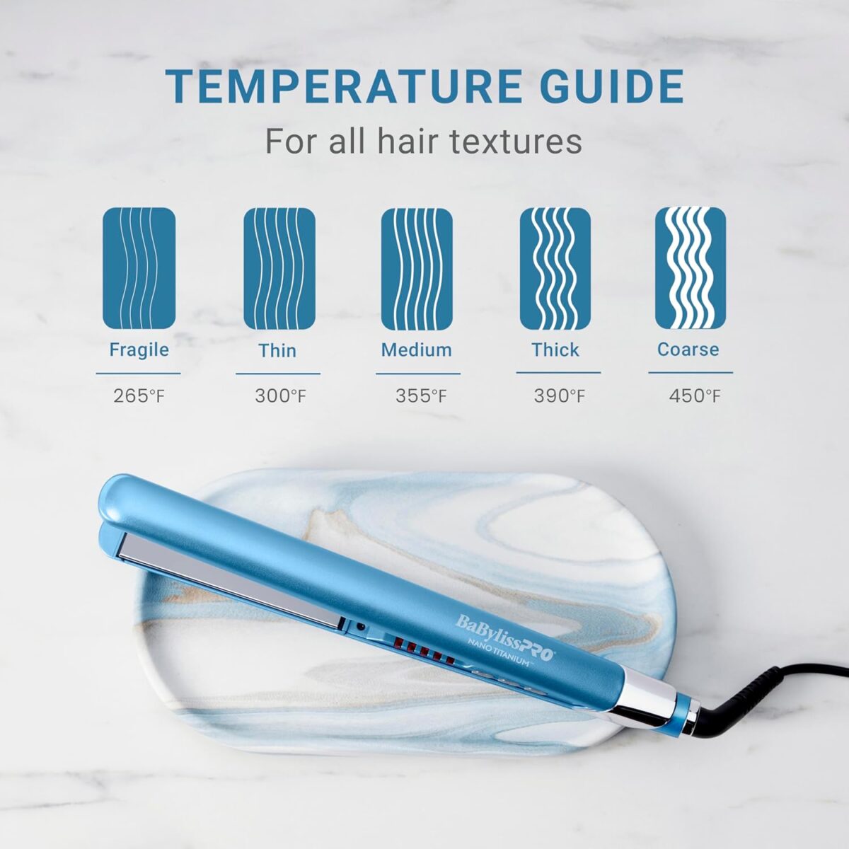 Nano Titanium Ultra-Sleek Hair Straightener, Flat Iron for All Hair Types - Image 5