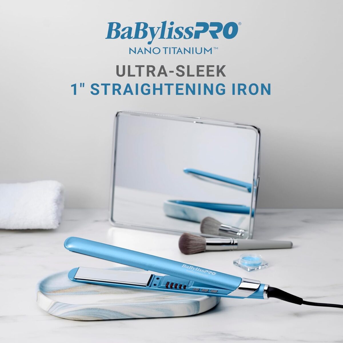 Nano Titanium Ultra-Sleek Hair Straightener, Flat Iron for All Hair Types - Image 6