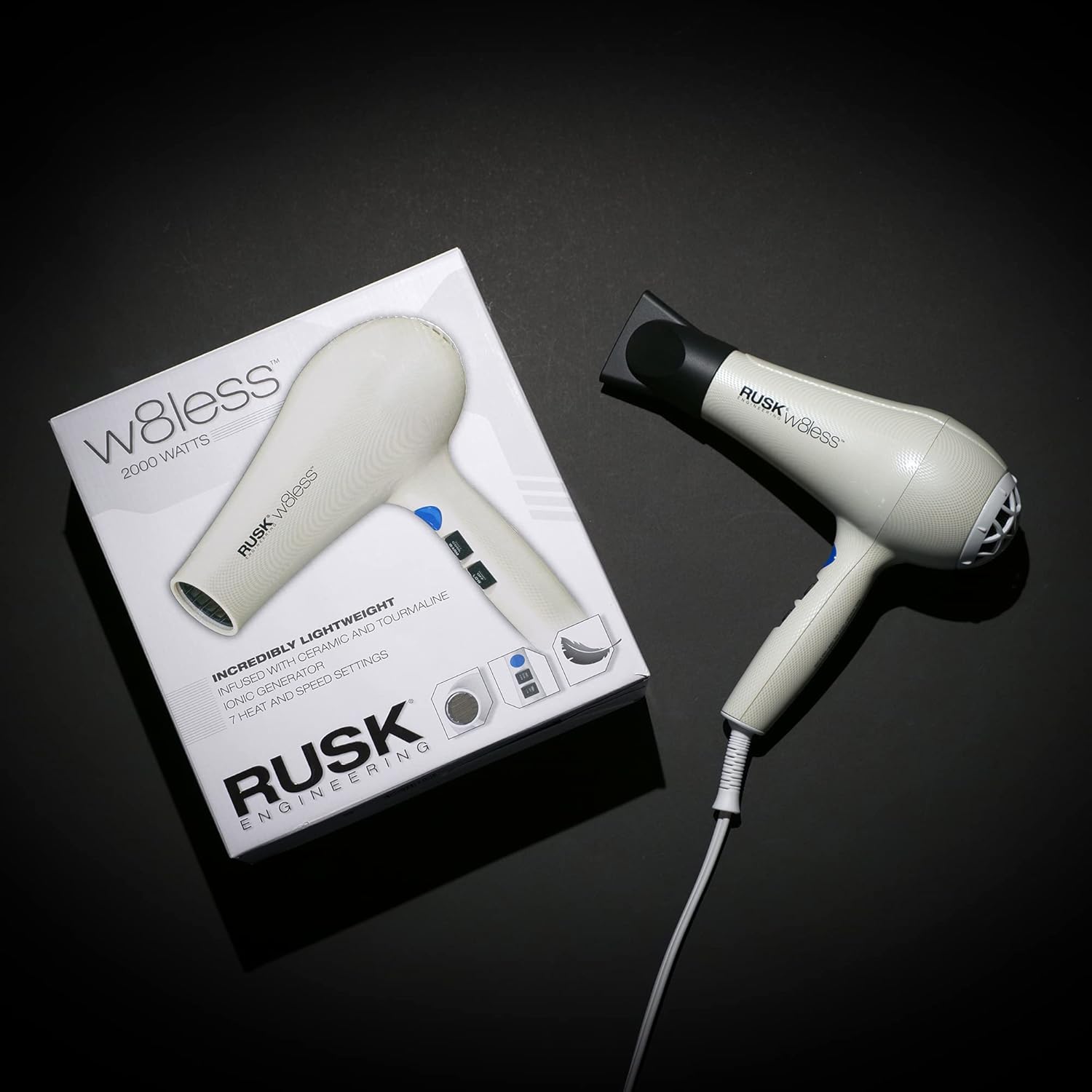 1761534916_RUSK-Engineering-W8less-Professional-2000-Watt-Dryer-7-Speed-Settings-Lightweight.jpg RUSK Engineering W8less Professional 2000 Watt Dryer, 7 Speed Settings, Lightweight. - Image 4