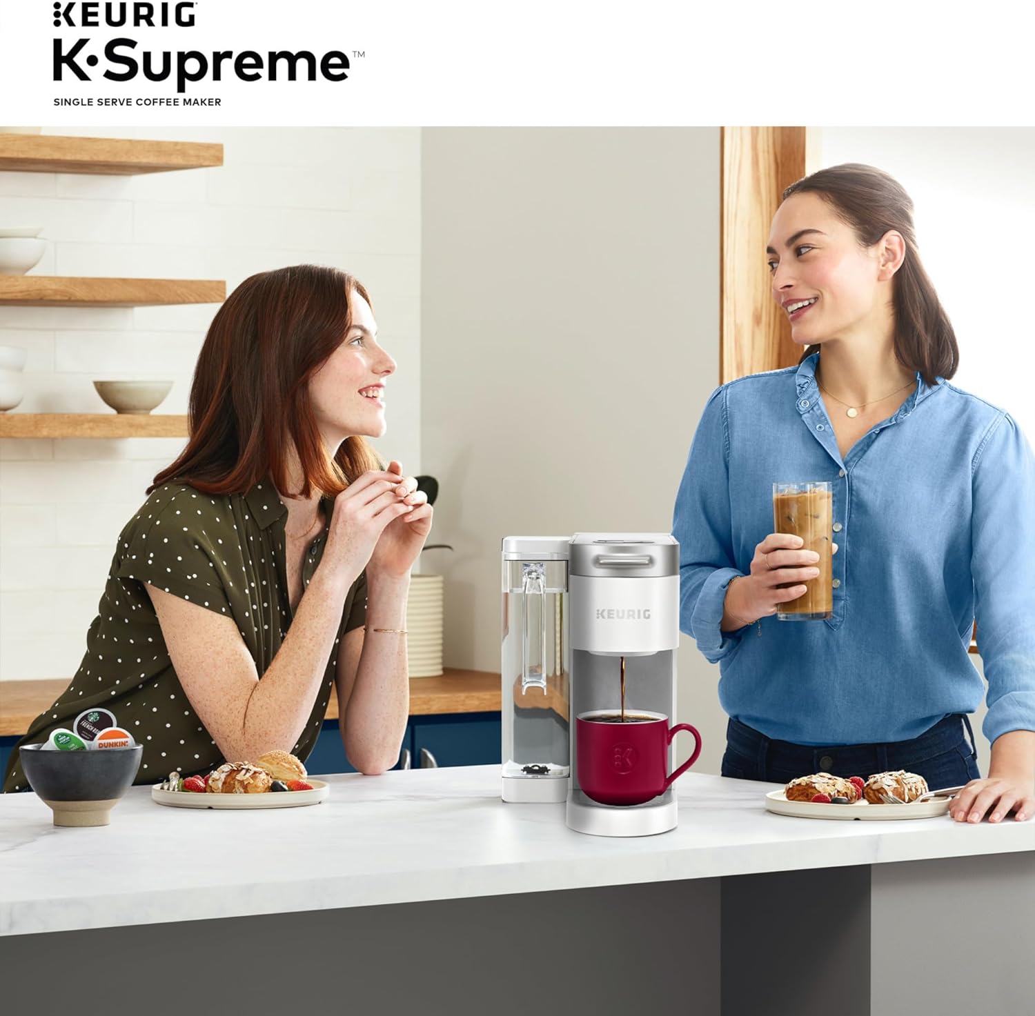 1761549408_Keurig-K-Supreme-Single-Serve-K-Cup-Pod-Coffee-Maker-MultiStream-Technology-4-Brew-Sizes-66oz-Dual-Position-Removable-Reservoir-White.jpg Keurig K-Supreme Single Serve K-Cup Pod Coffee Maker, MultiStream Technology, 4 Brew Sizes, 66oz Dual-Position Removable Reservoir, White - Image 14