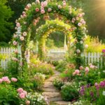 Metal Garden Arch Trellis for Climbing Plants Outdoor, Garden Arbors and Arches, Wedding Arch Frame Archway, Halloween Christmas Party Decoration - Image 4