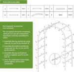 Metal Garden Arch Trellis for Climbing Plants Outdoor, Garden Arbors and Arches, Wedding Arch Frame Archway, Halloween Christmas Party Decoration - Image 8