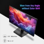 SANSUI Monitor 24 inch 100Hz Computer Monitor丨FHD 1080P PC Monitor丨HDMI丨FreeSync丨HDR丨Earphone Jack丨 Ergonomic Tilt for Home and Office - Image 7