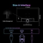 SANSUI Monitor 24 inch 100Hz Computer Monitor丨FHD 1080P PC Monitor丨HDMI丨FreeSync丨HDR丨Earphone Jack丨 Ergonomic Tilt for Home and Office - Image 10