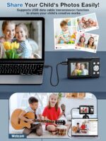 Digital Camera,FHD 1080P Kids Camera 44MP Point and Shoot Digital Cameras with 32GB Card,16X Zoom,Anti-Shake,Date Stamp,Compact Small Cameras Photography for Kids Student Teen Girl Boy(Black) - Image 9