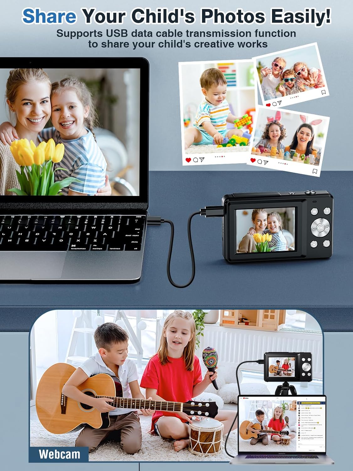 1761558634_Digital-CameraFHD-1080P-Kids-Camera-44MP-Point-and-Shoot-Digital-Cameras-with-32GB-Card16X-ZoomAnti-ShakeDate-StampCompact-Small-Cameras-Photography-for-Kids-Student-Teen-Girl-BoyBlack.jpg Digital Camera,FHD 1080P Kids Camera 44MP Point and Shoot Digital Cameras with 32GB Card,16X Zoom,Anti-Shake,Date Stamp,Compact Small Cameras Photography for Kids Student Teen Girl Boy(Black) - Image 9