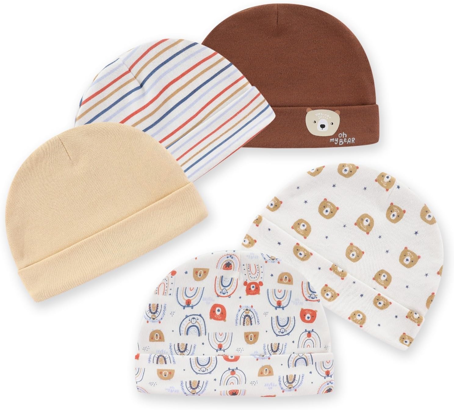 1761559470_15-Pack-Unisex-New-Born-Boy-Girls-Hats-Mittens-Socks-Sets-Cotton-Soft-Infant-Accessory-0-6-Months-Baby-Essentials.jpg 15 Pack Unisex New Born Boy Girls Hats Mittens Socks Sets Cotton Soft Infant Accessory 0-6 Months Baby Essentials - Image 3