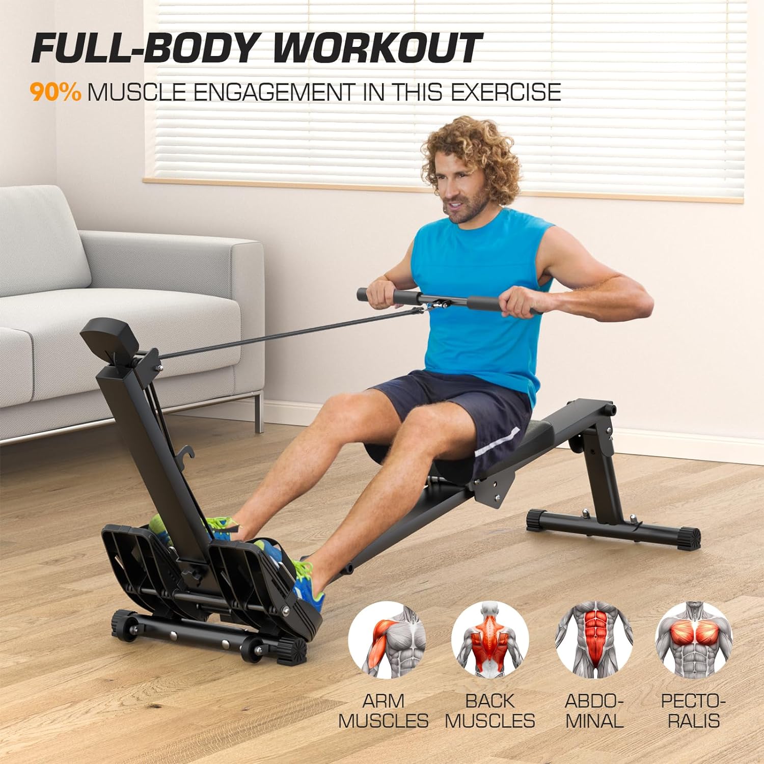 1761563125_Rowing-Machine-for-Home-Use-LUBBYGIM-Rowing-Machine-Foldable-Rower-with-LCD-Monitor-Hyper-Quiet-Smooth-2024-Upgraded-Version-with-300LBS-Loading-Capacity.jpg Rowing Machine for Home Use, LUBBYGIM Rowing Machine Foldable Rower with LCD Monitor - Hyper-Quiet & Smooth - 2024 Upgraded Version with 300LBS Loading Capacity - Image 4