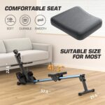 Rowing Machine for Home Use, LUBBYGIM Rowing Machine Foldable Rower with LCD Monitor - Hyper-Quiet & Smooth - 2024 Upgraded Version with 300LBS Loading Capacity - Image 6