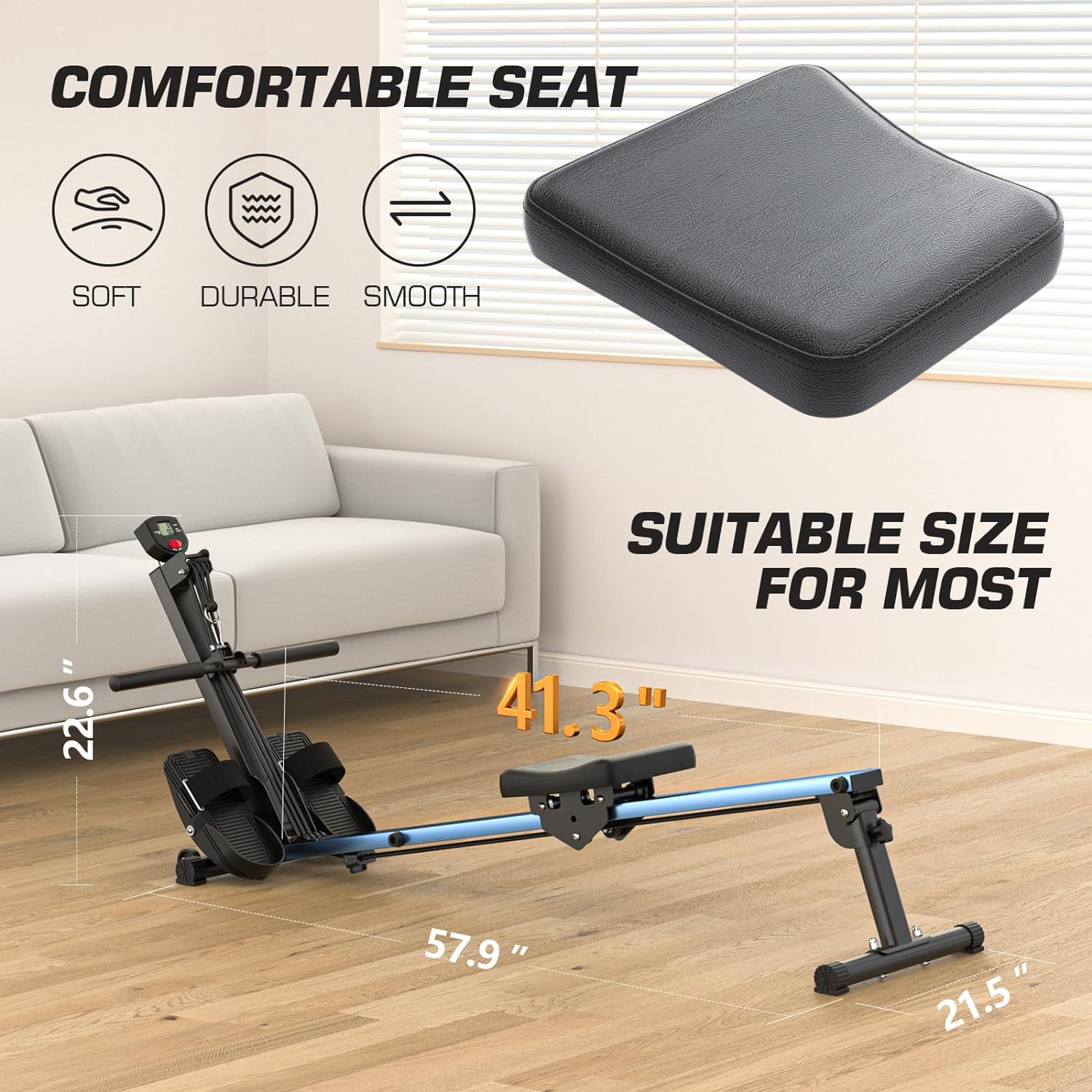 1761563130_Rowing-Machine-for-Home-Use-LUBBYGIM-Rowing-Machine-Foldable-Rower-with-LCD-Monitor-Hyper-Quiet-Smooth-2024-Upgraded-Version-with-300LBS-Loading-Capacity.jpg Rowing Machine for Home Use, LUBBYGIM Rowing Machine Foldable Rower with LCD Monitor - Hyper-Quiet & Smooth - 2024 Upgraded Version with 300LBS Loading Capacity - Image 6