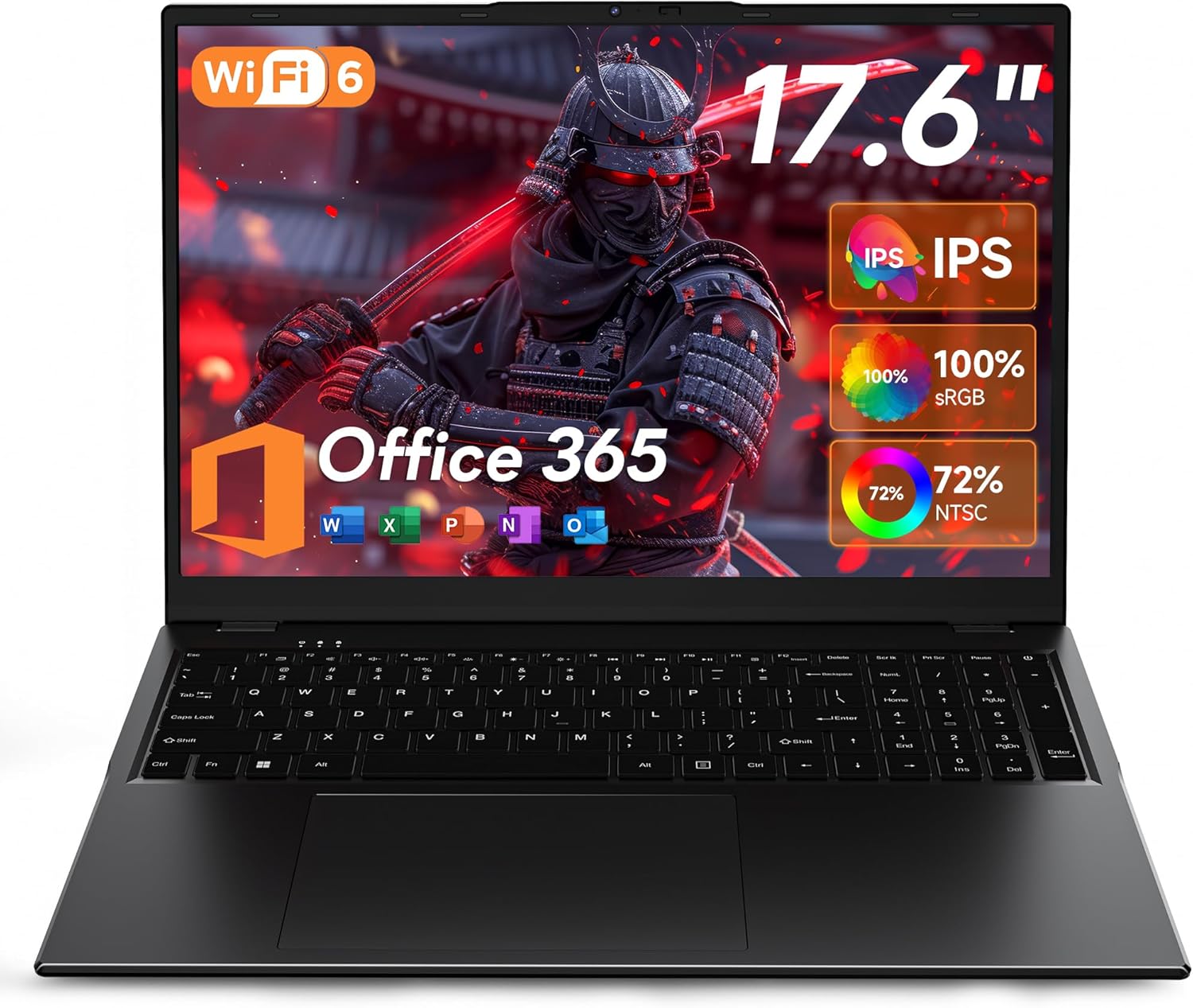 2025-17.6-Inch-Laptop-Computer-with-Office-365-16GB-RAM-640GB-Storage-N5095-CPU-Windows-11-WiFi-6-Bluetooth-5.2-Backlit-keyboard-Portable-Thin-Business-Student-Laptops-for-Work-School-Travel.jpg 2025 17.6 Inch Laptop Computer with Office 365, 16GB RAM 640GB Storage, N5095 CPU, Windows 11, WiFi 6, Bluetooth 5.2, Backlit keyboard, Portable Thin Business Student Laptops for Work, School, Travel - Image 2