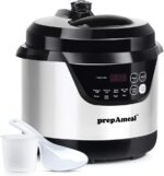 3 Quart Pressure Cooker 8 IN 1 Multi Use Programmable Instant Cooker Electric Pressure Pot with Slow Cook, Rice, Steamer, Sauté, Brown, Warmer - Image 2