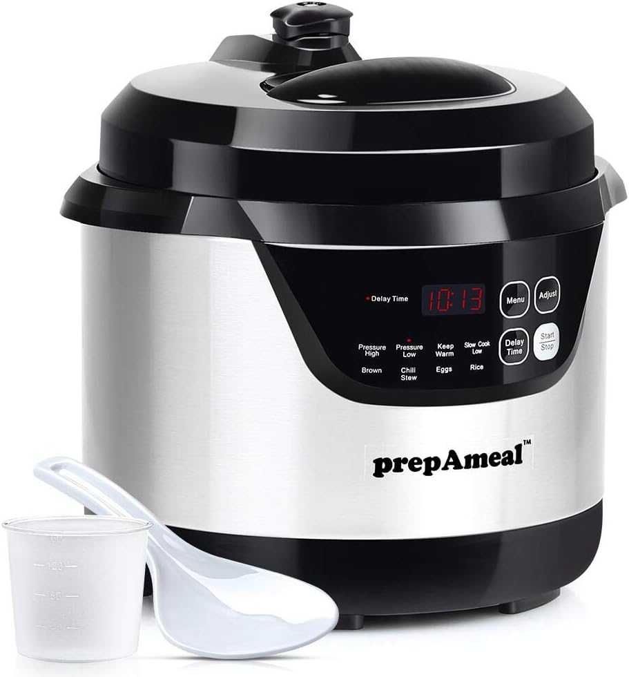3-Quart-Pressure-Cooker-8-IN-1-Multi-Use-Programmable-Instant-Cooker-Electric-Pressure-Pot-with-Slow-Cook-Rice-Steamer-Saute-Brown-Warmer.jpg 3 Quart Pressure Cooker 8 IN 1 Multi Use Programmable Instant Cooker Electric Pressure Pot with Slow Cook, Rice, Steamer, Sauté, Brown, Warmer - Image 2