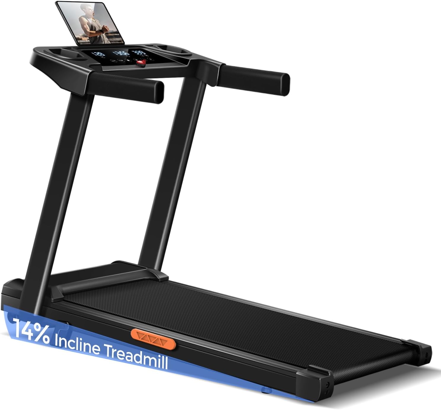 3-in-1-Treadmill-with-14-Incline-Portable-Treadmills-for-Home-with-Handle-Foldable-Treadmills-with-300-Lbs-Weight-Capacity-3.0HP-Quiet-Walking-Pad-Treadmill-Three-Touch-Screen.jpg 3-in-1 Treadmill with 14% Incline, Portable Treadmills for Home with Handle, Foldable Treadmills with 300 Lbs Weight Capacity, 3.0HP Quiet Walking Pad Treadmill, Three Touch Screen - Image 2