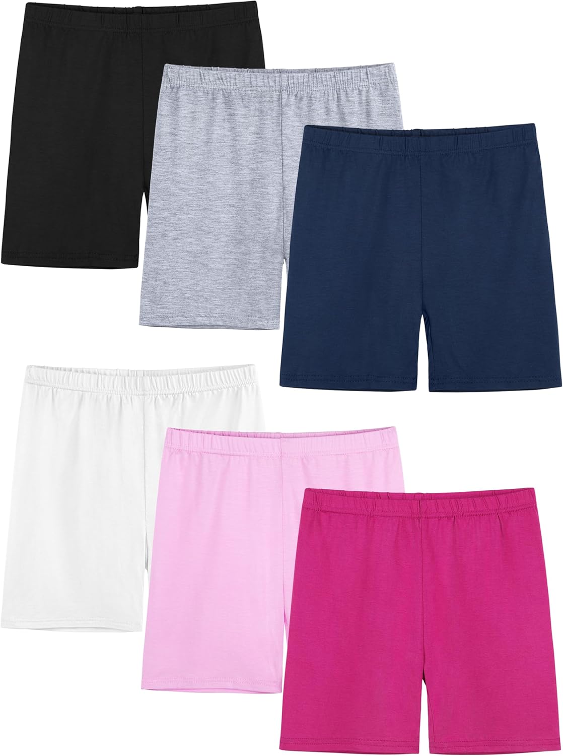 6-Pack-Girls-Bike-Shorts-Cartwheel-Toddler-Biker-Under-Dress-Dance-Multi-Color-Kids-Shorts-Girls-Clothes.jpg 6 Pack Girls Bike Shorts Cartwheel Toddler Biker Under Dress Dance Multi-Color Kids Shorts Girls Clothes - Image 2