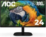 AOC 24B2H2 24” Frameless IPS Monitor, FHD 1920x1080, 100Hz, 106% sRGB, for Home and Office, HDMI x2, Low Blue Mode, VESA Compatible, Black - Image 2