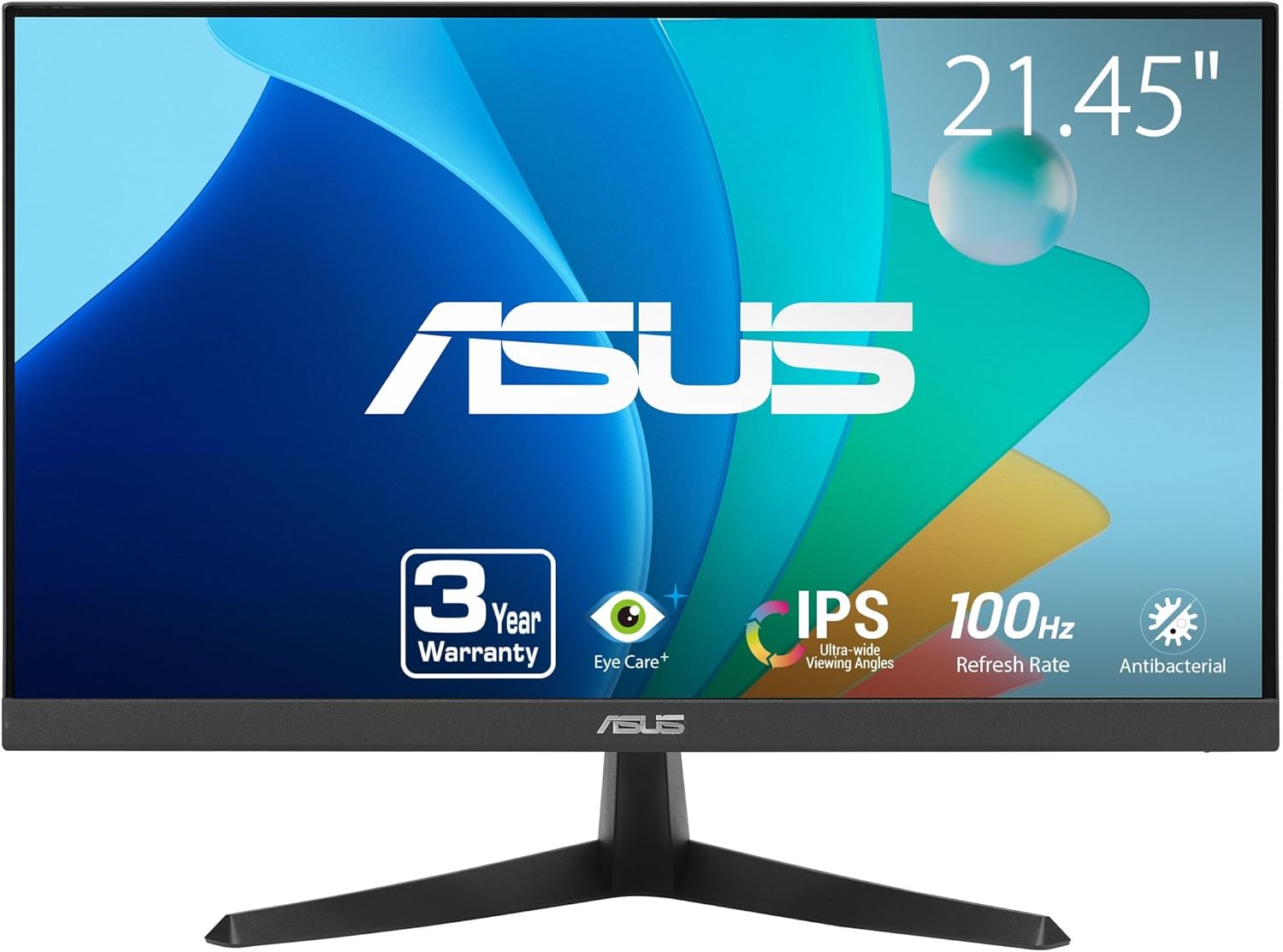 ASUS-22-21.45-viewable-Eye-Care-Monitor-VY229HF-Full-HD-IPS-100Hz-1ms-SmoothMotion-Adaptive-Sync-Eye-Care-Plus-Technology-Blue-Light-Filter-Flicker-Free-Tilt-3-yr-Warranty.jpg ASUS 22” (21.45" viewable) Eye Care Monitor (VY229HF) - Full HD, IPS, 100Hz, 1ms, SmoothMotion, Adaptive Sync, Eye Care Plus Technology, Blue Light Filter, Flicker Free, Tilt 3 yr Warranty - Image 2