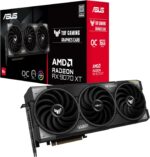 ASUS TUF Gaming Radeon RX 9070 XT OC Edition 16GB GDDR6 Gaming Graphics Card (PCIe® 5.0, 16GB GDDR6, HDMI/DP 2.1, 3.125-slot, Military-Grade Components, Protective PCB Coating, axial-tech Fans) - Image 2