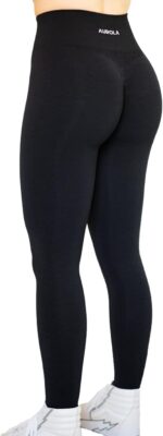 AUROLA Workout Leggings for Women Seamless Scrunch Tights Tummy Control Gym Fitness Girl Sport Active Yoga Pants - Image 2
