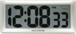 AcuRite 13.5” Large Digital Indoor Wall Clock with Intelli-Time Technology (75173M) - Image 2