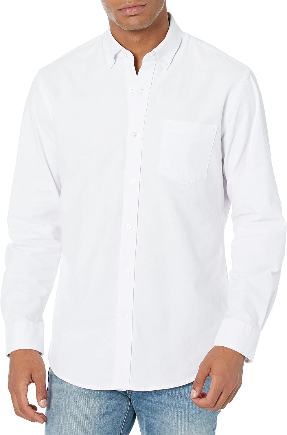 Amazon-Essentials-Mens-Long-Sleeve-Shirts-Casual-Regular-Fit-Pocket-Oxford.jpg Amazon Essentials Men's Long Sleeve Shirts Casual - Regular-Fit Pocket Oxford - Image 2