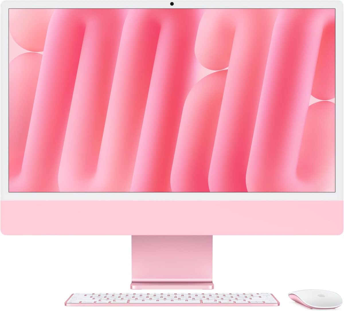 Apple 2024 iMac All-in-One Desktop Computer with M4 chip with 10-core CPU and 10-core GPU: Built for Apple Intelligence, 24-inch Retina Display, 16GB Unified Memory, 256GB SSD Storage; Pink - Image 2