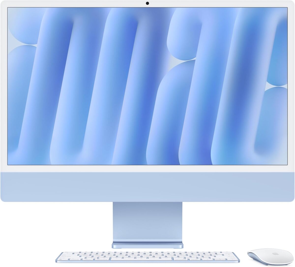 Apple 2024 iMac All-in-One Desktop Computer with M4 chip with 8-core CPU and 8-core GPU: Built for Apple Intelligence, 24-inch Retina Display, 16GB Unified Memory, 256GB SSD Storage; Blue - Image 2