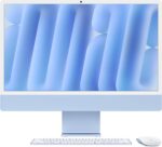 Apple 2024 iMac All-in-One Desktop Computer with M4 chip with 8-core CPU and 8-core GPU: Built for Apple Intelligence, 24-inch Retina Display, 16GB Unified Memory, 256GB SSD Storage; Blue - Image 2
