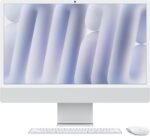 Apple 2024 iMac All-in-One Desktop Computer with M4 chip with 8-core CPU and 8-core GPU: Built for Apple Intelligence, 24-inch Retina Display, 16GB Unified Memory, 256GB SSD Storage; Silver - Image 2