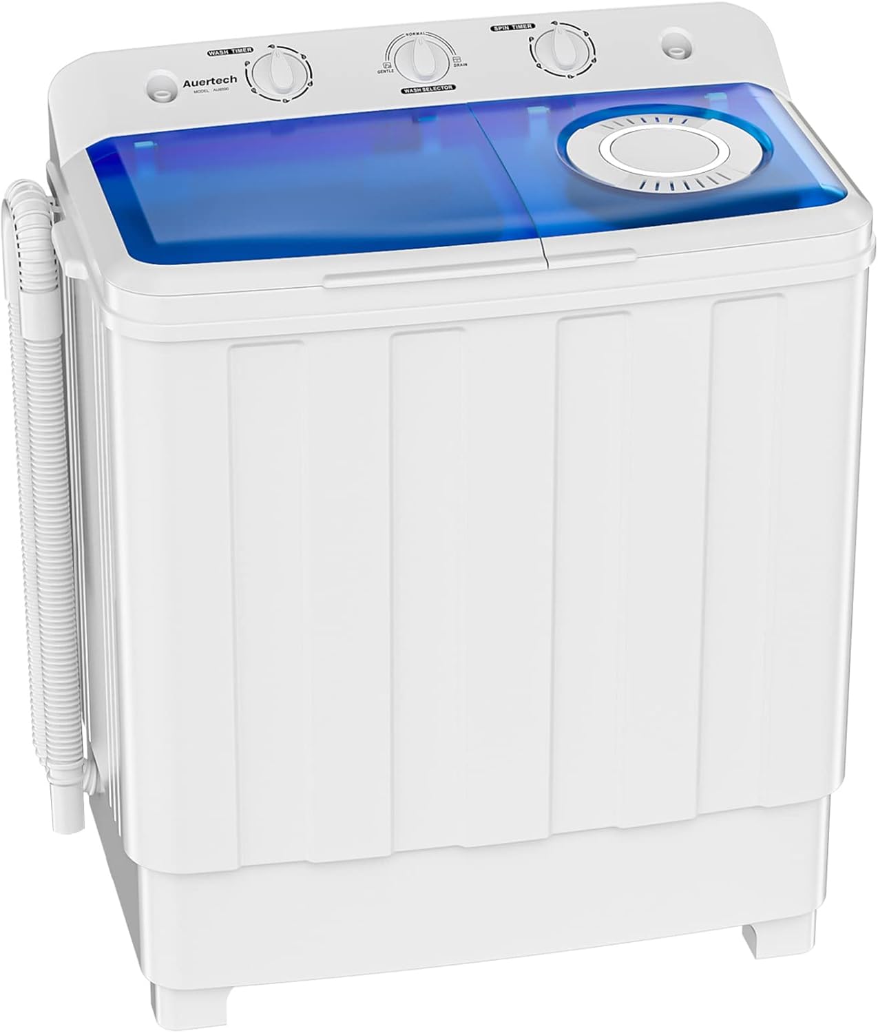 Auertech-Portable-Washing-Machine-28lbs-Twin-Tub-Washer-Mini-Compact-Laundry-Machine-with-Drain-Pump-Semi-automatic-18lbs-Washer-10lbs-Spinner-Combo-for-Dorms-Apartments-RVs.jpg Auertech Portable Washing Machine, 28lbs Twin Tub Washer Mini Compact Laundry Machine with Drain Pump, Semi-automatic 18lbs Washer 10lbs Spinner Combo for Dorms, Apartments, RVs - Image 2