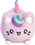Aurora® Enchanting Tasty Peach® Lavender Dream Meowchi Stuffed Animal - Bright & Colorful Design - Showpiece Plush - Purple 7 Inches - Image 2