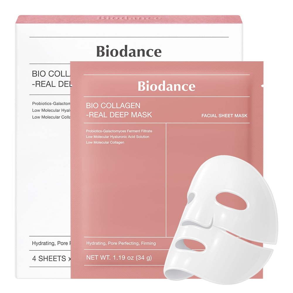 BIODANCE-Bio-Collagen-Real-Deep-Mask-Hydrating-Overnight-Hydrogel-Mask-Pore-Minimizing-Elasticity-Plumping-Improvement-Korean-Skincare-Stocking-Stuffers-for-Teen-Girls-1.19oz34g-x-4ea.jpg BIODANCE Bio-Collagen Real Deep Mask, Hydrating Overnight Hydrogel Mask, Pore Minimizing, Elasticity, Plumping Improvement, Korean Skincare, Stocking Stuffers for Teen Girls | 1.19oz(34g) x 4ea - Image 2