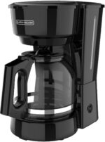 BLACK+DECKER 12-Cup Coffee Maker with Easy On/Off Switch, Easy Pour, Non-Drip Carafe with Removable Filter Basket, Vortex Technology, Black - Image 2