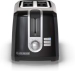 BLACK+DECKER 2-Slice Toaster, T2569B, Extra Wide Slots, 6 Shade Settings, 850 Watts, Crumb Tray, Cancel Button - Image 2