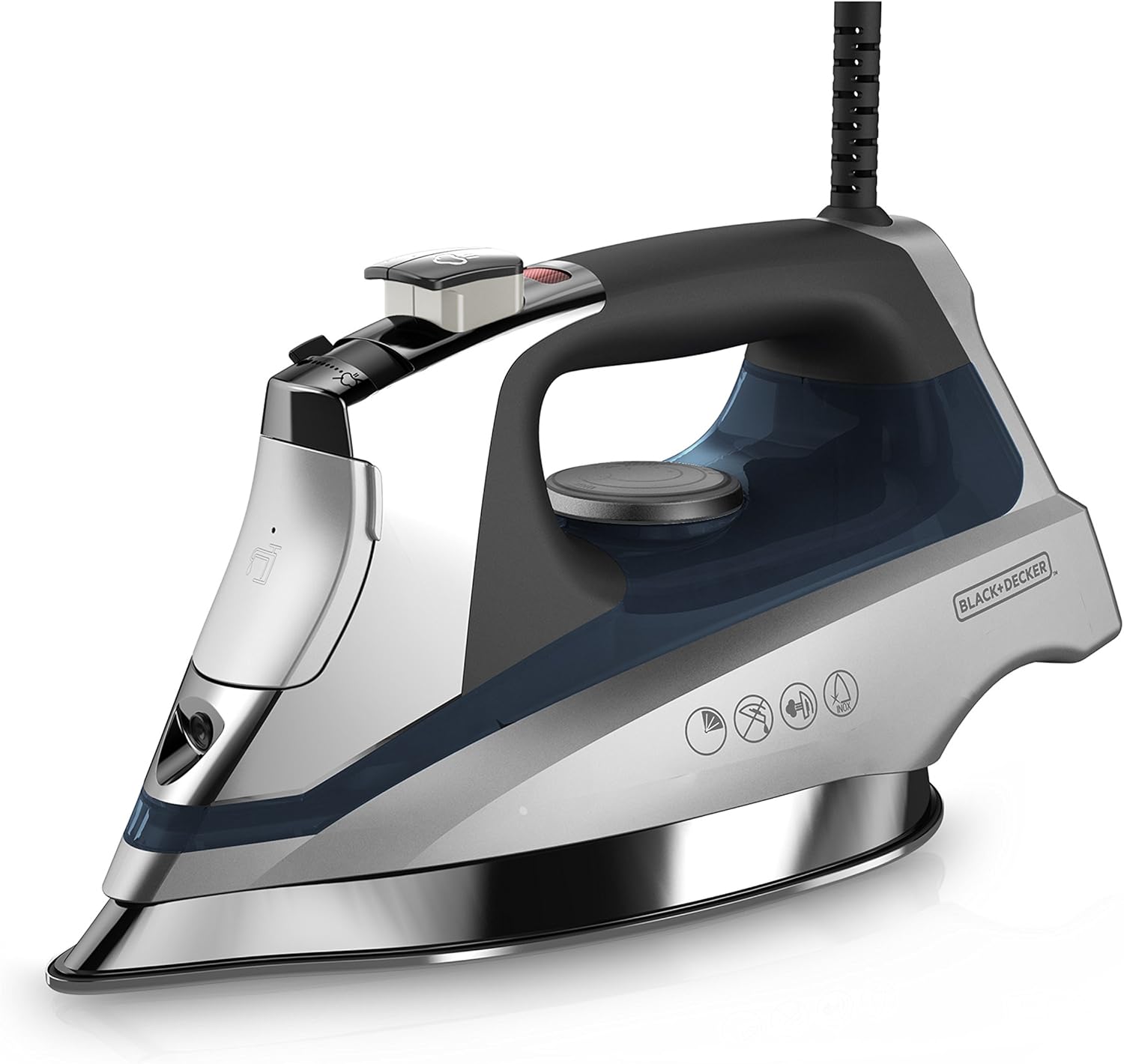 BLACKDECKER-Allure-Professional-Steam-Iron-Blue-D3030.jpg BLACK+DECKER Allure Professional Steam Iron, Blue, D3030 - Image 2