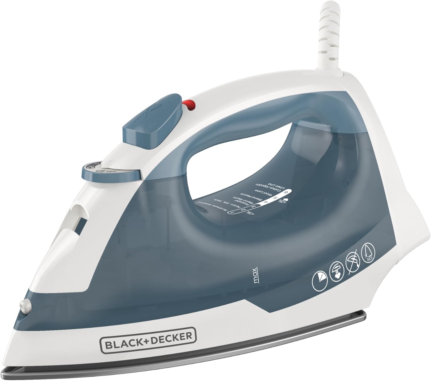 BLACKDECKER-Easy-Steam-Compact-Iron-for-Clothes-Automatic-Shutoff-Nonstick-Plate-Light-Weight-1200-Watts.jpg BLACK+DECKER Easy Steam Compact Iron for Clothes, Automatic Shutoff, Nonstick Plate, Light Weight, 1200 Watts - Image 2