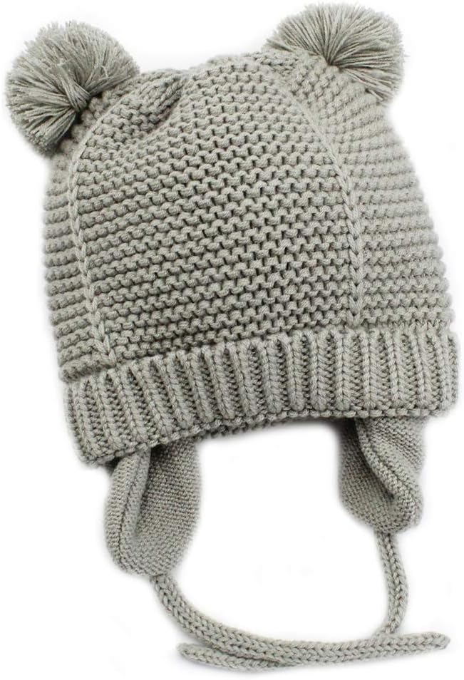 Baby-Beanie-Earflaps-Hat-Infant-Toddler-Girls-Boys-Soft-Warm-Knit-Hat-Kids-Winter-Hat-with-Fleece-Lining.jpg Baby Beanie Earflaps Hat - Infant Toddler Girls Boys Soft Warm Knit Hat Kids Winter Hat with Fleece Lining - Image 2