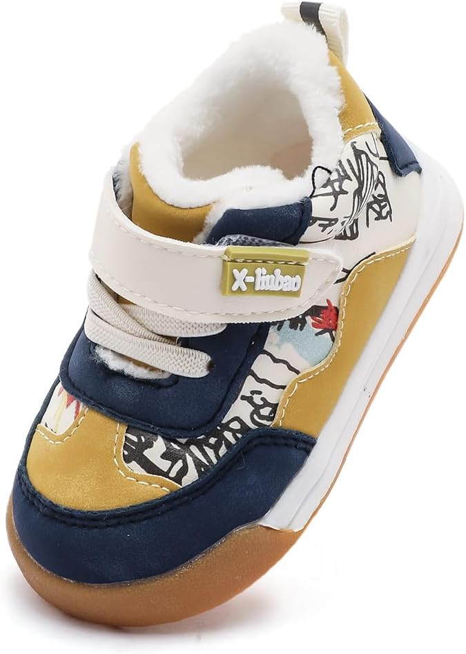 Baby-Shoes-forToddler-Boys-Girls-Warm-Sneakers-1-3Years-with-Fleece-Lining-Non-Slip-Warmest-Winter-First-Walkers-Outdoor-Boots.jpg Baby Shoes forToddler Boys Girls Warm Sneakers 1-3Years with Fleece Lining Non-Slip Warmest Winter First Walkers Outdoor Boots - Image 2