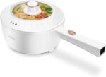 Bear Hot Pot Electric, 2L Multifunctional Portable Cooking Pot, 1000W Rapid Noodles Electric, Non-Stick Frying Pans for Steak, Egg, Ramen, Oatmeal With Dual Power Adjustment - Image 2
